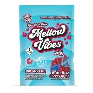 Blue Raz Cherry Bomb 100 MG THC