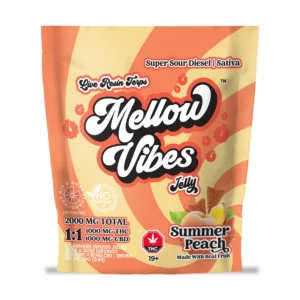 Summer Peach 1:1 THC CBD 2000 MG Total